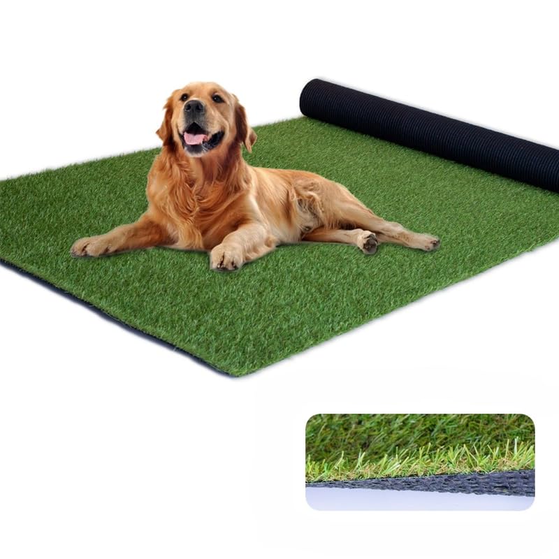 Boshuele front view of 3x10FT turf roll showing realistic green appearance and easy installation