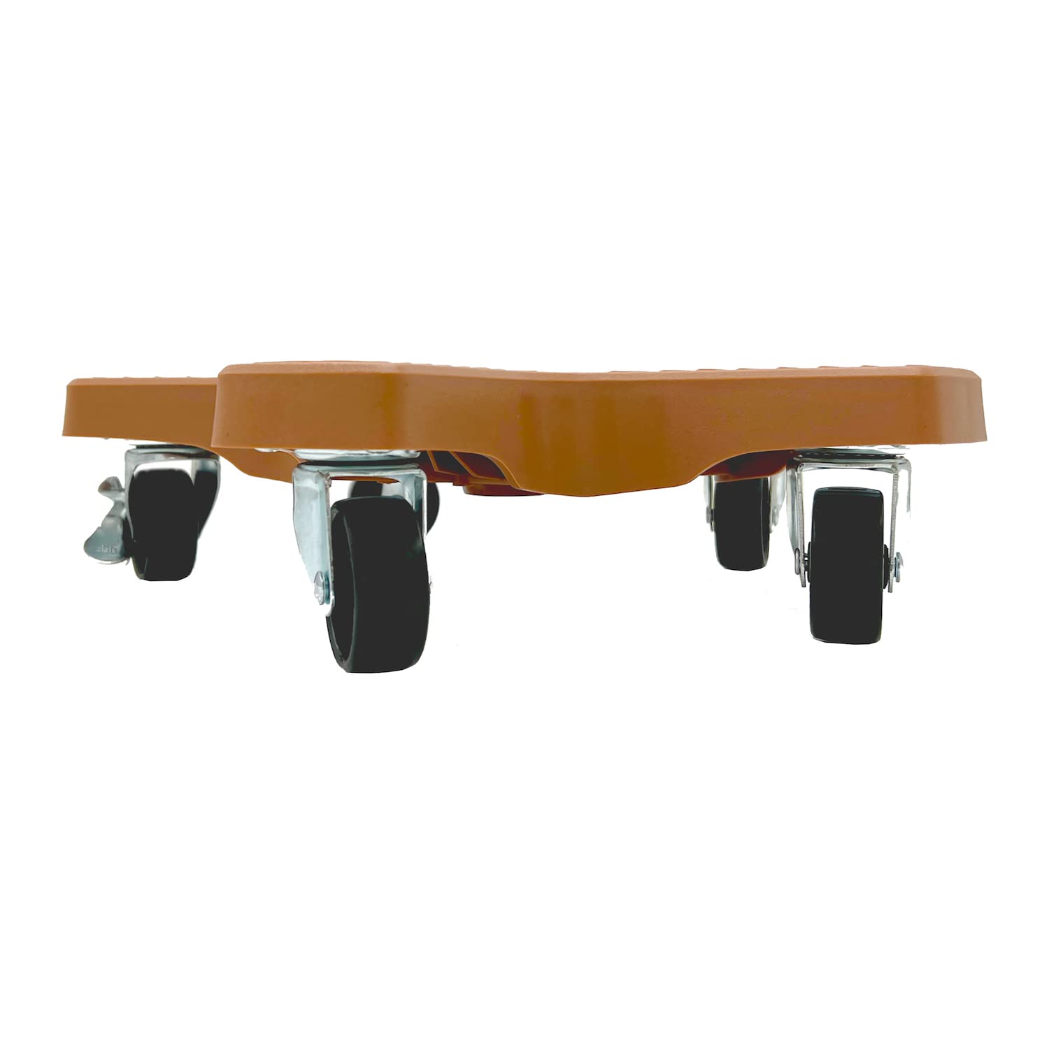 Bosmere close-up of nylon and steel wheels showing smooth roll and durability benefit