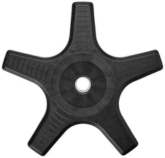 Bosmere wheel close-up showing nylon and steel caster for smooth rolling and durability