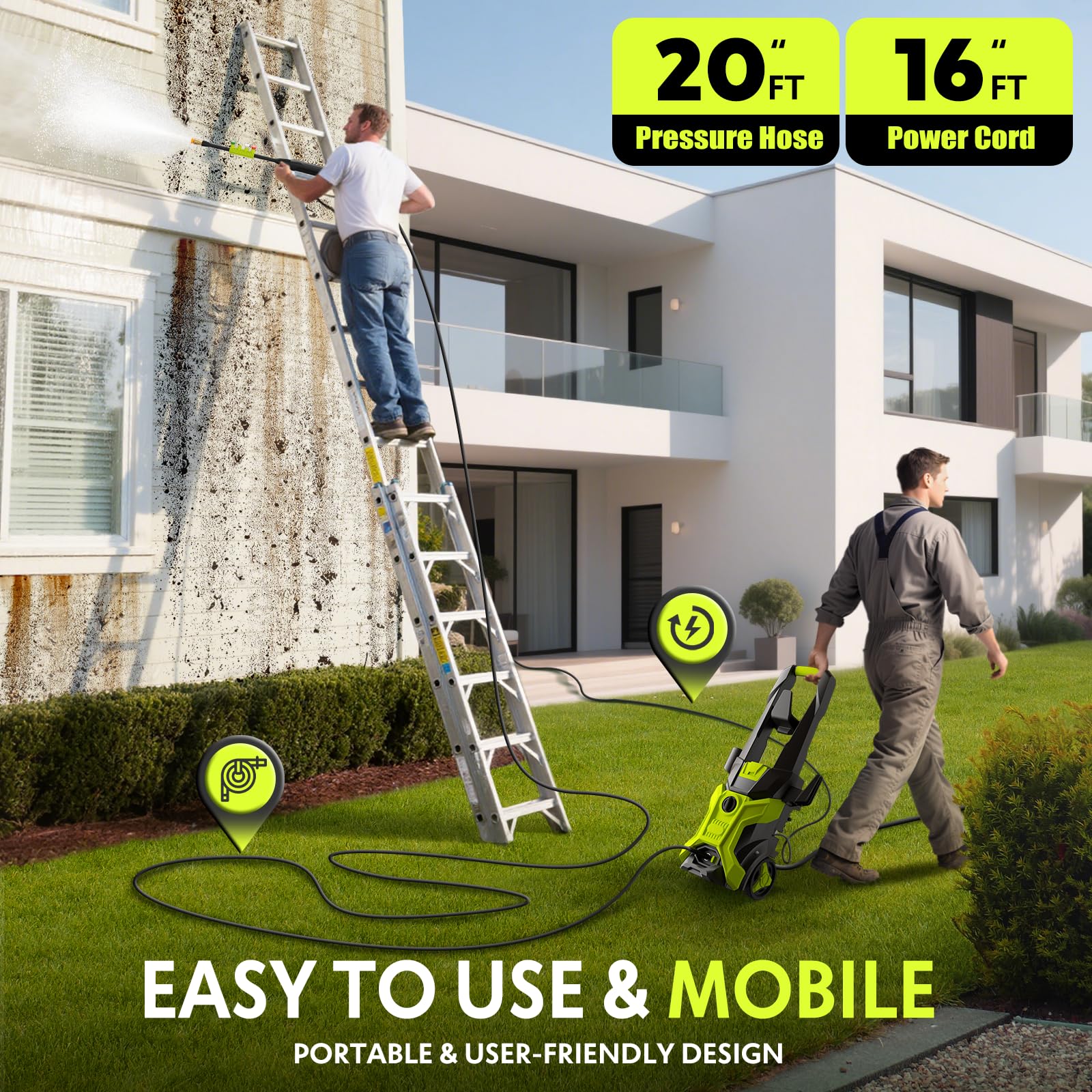 BothLin reinforced anti-tip base and dual wheels showing stability benefit