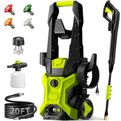 BothLin front view of pressure washer showing compact design and portability benefit
