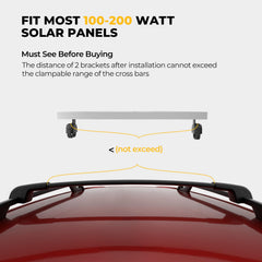 BougeRV crab mount rubber pad close-up protecting panel frame and increasing grip on crossbar