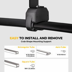 BougeRV kit tools and hardware laid out for easy no-drill solar panel installation