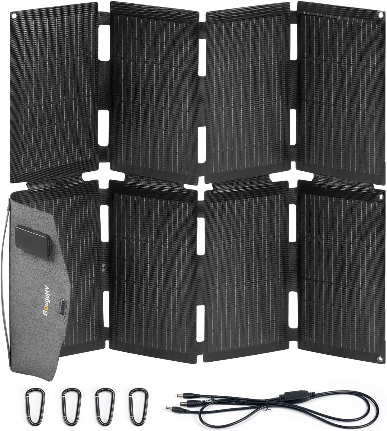 BougeRV front folded panel showing compact portability and easy storage benefit