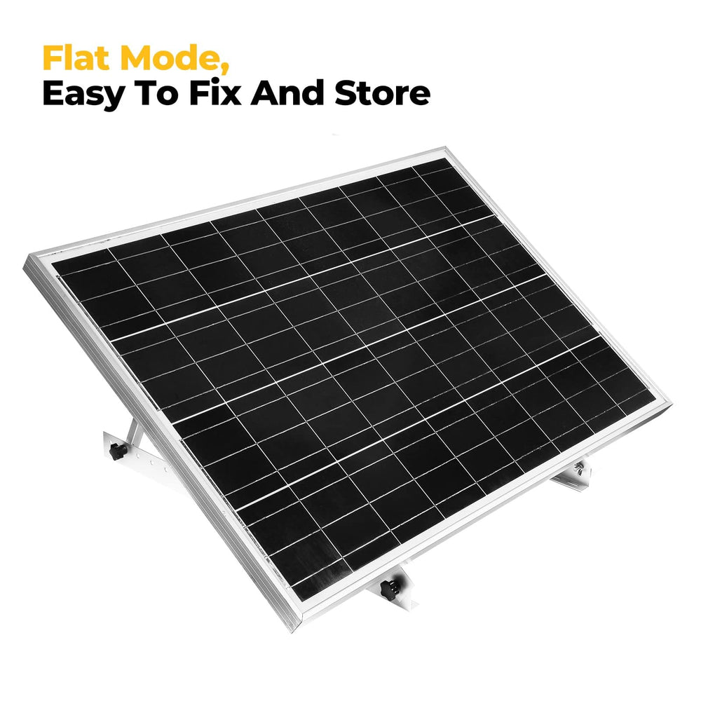 BougeRV mounted on RV roof showing improved panel exposure and unobstructed solar gain