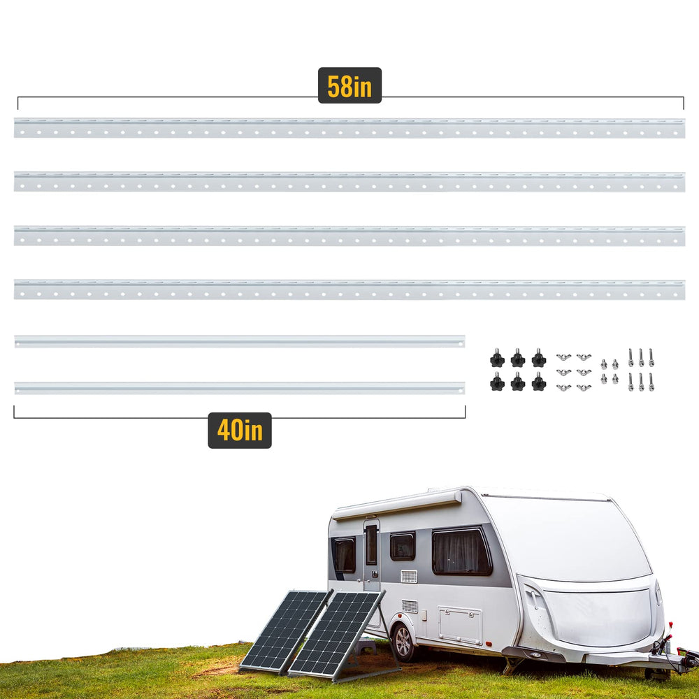 BougeRV installed at campground demonstrating portable solar setup
