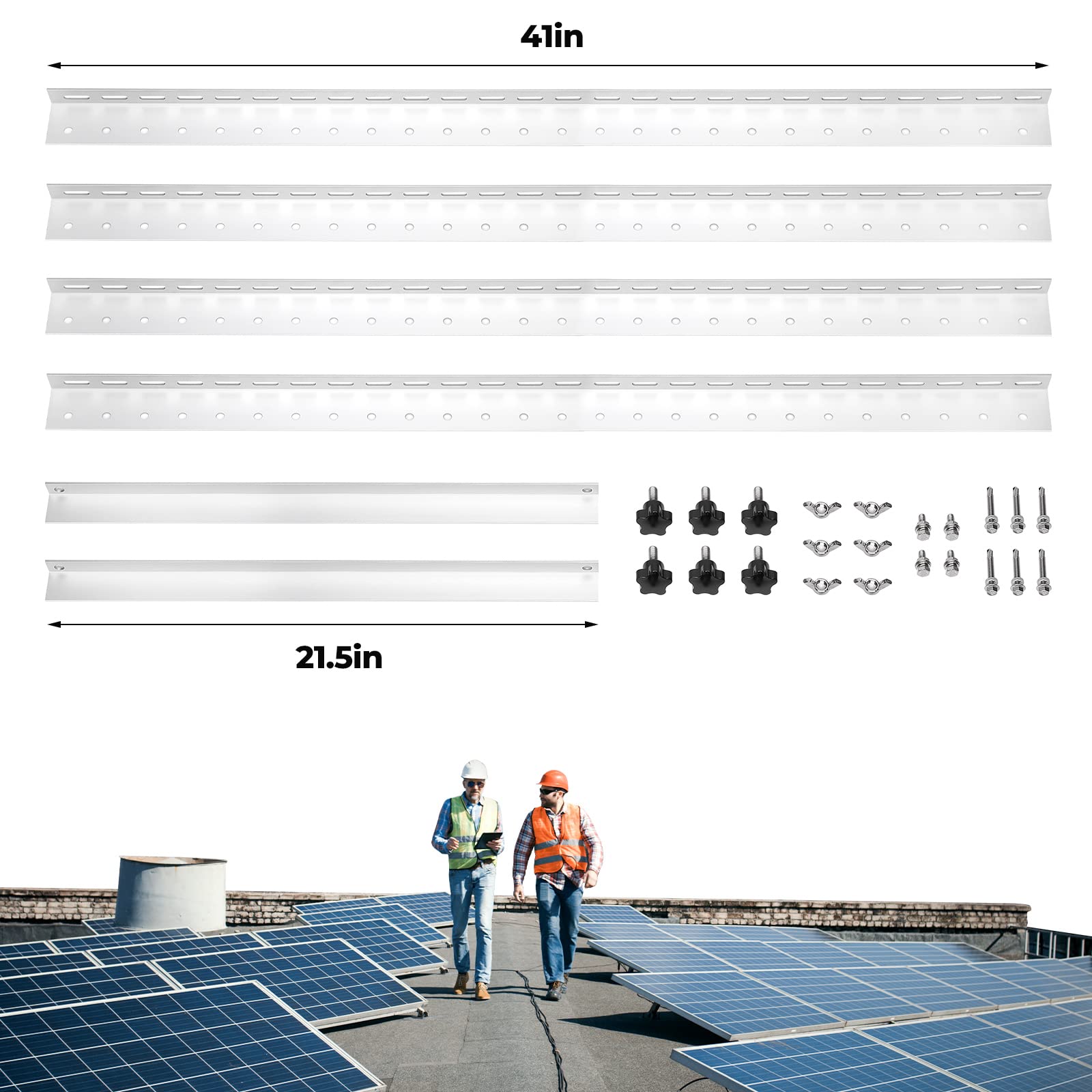 BougeRV beside measuring tape showing 41-inch panel fit and size clarity