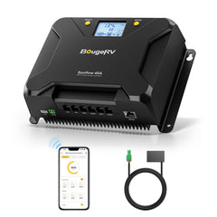 BougeRV Sunflow front panel view showing ports and housing for easy installation
