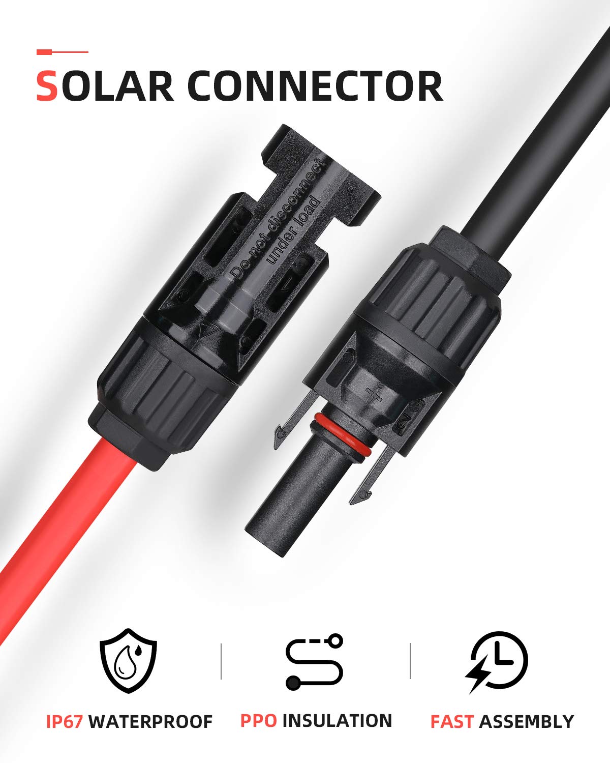 BougeRV connector seam showing weatherproof seal that prevents moisture ingress