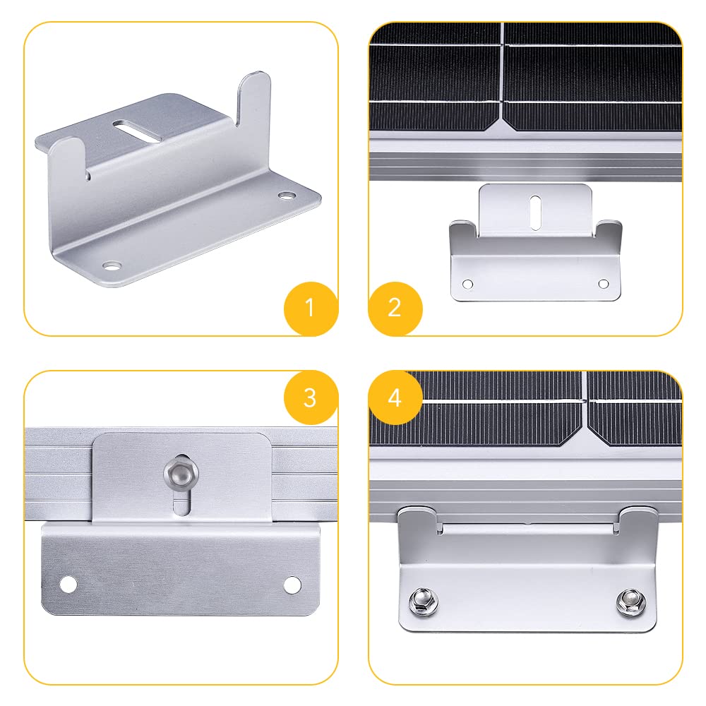 BougeRV Z bracket mounted on RV roof illustrating secure attachment benefit