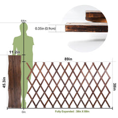 Bounmer trellis close-up of carbonized wood grain and reinforced thickness benefit