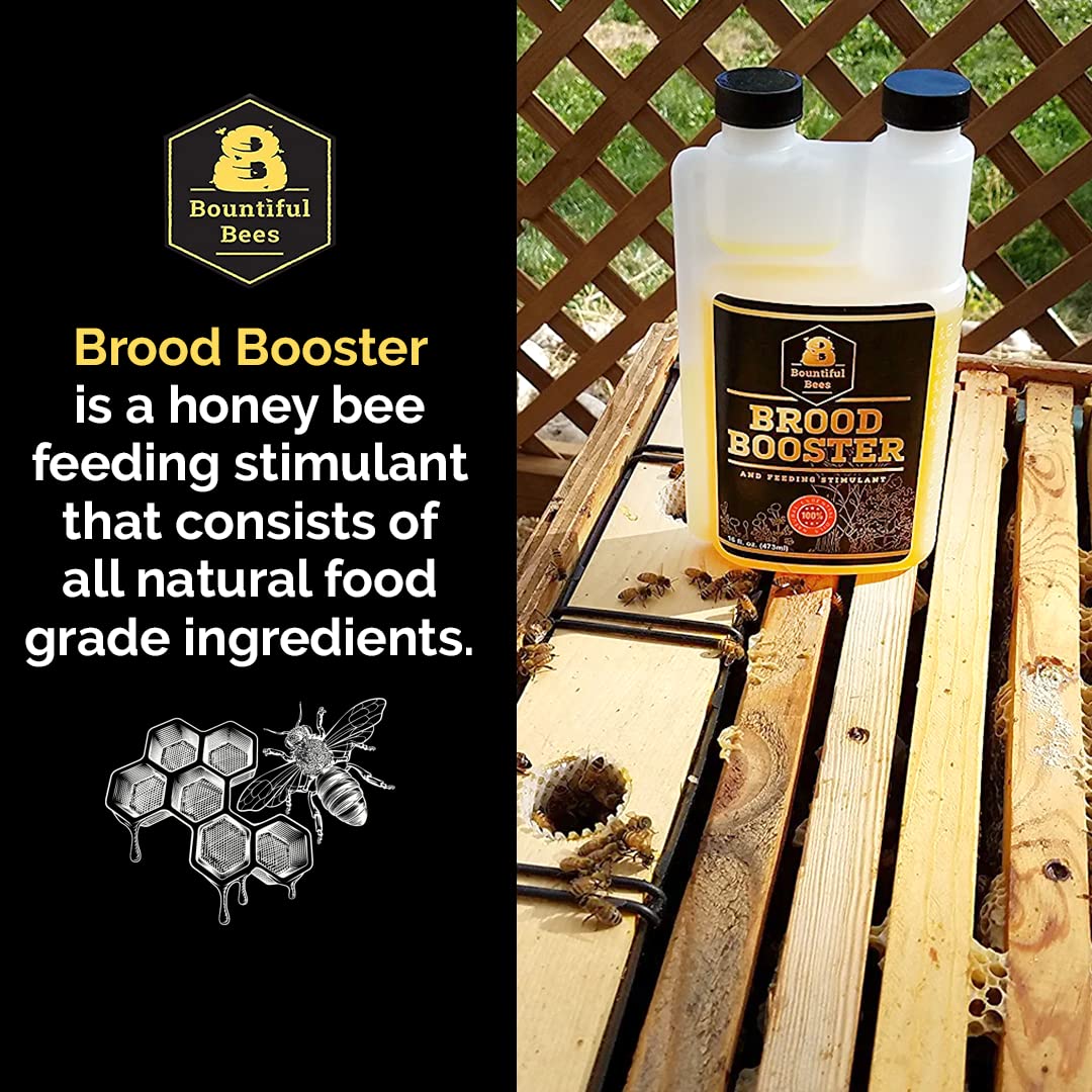 Bountiful Bees being poured into sugar syrup to boost feeding attractiveness