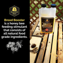 Bountiful Bees being poured into sugar syrup to boost feeding attractiveness