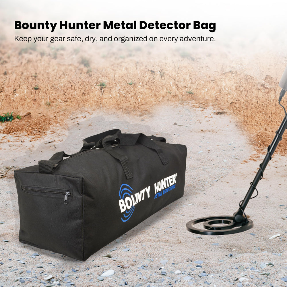 Bounty Hunter open main compartment displaying secure detector fit
