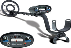 Bounty Hunter TK4 front profile showing durable shaft and ergonomic armrest benefit