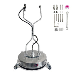 BouPower front view of 20-inch surface cleaner showing even coverage and fast results