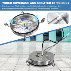 BouPower sealed swivel and twin nozzles for reliable rotation and low maintenance