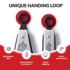 Boxiki Kitchen textured cushioned handle detail for secure comfortable grip