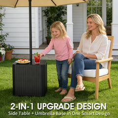 BoYata close-up of the 1.5-inch umbrella hole ensuring secure pole fit and stability