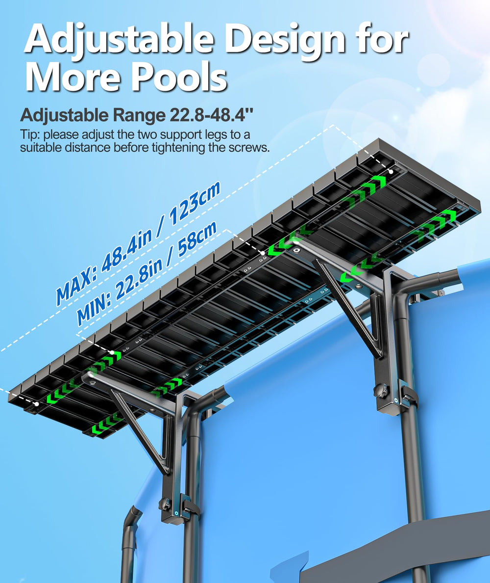 BoYata pool bar mounted on balcony railing for extra workspace