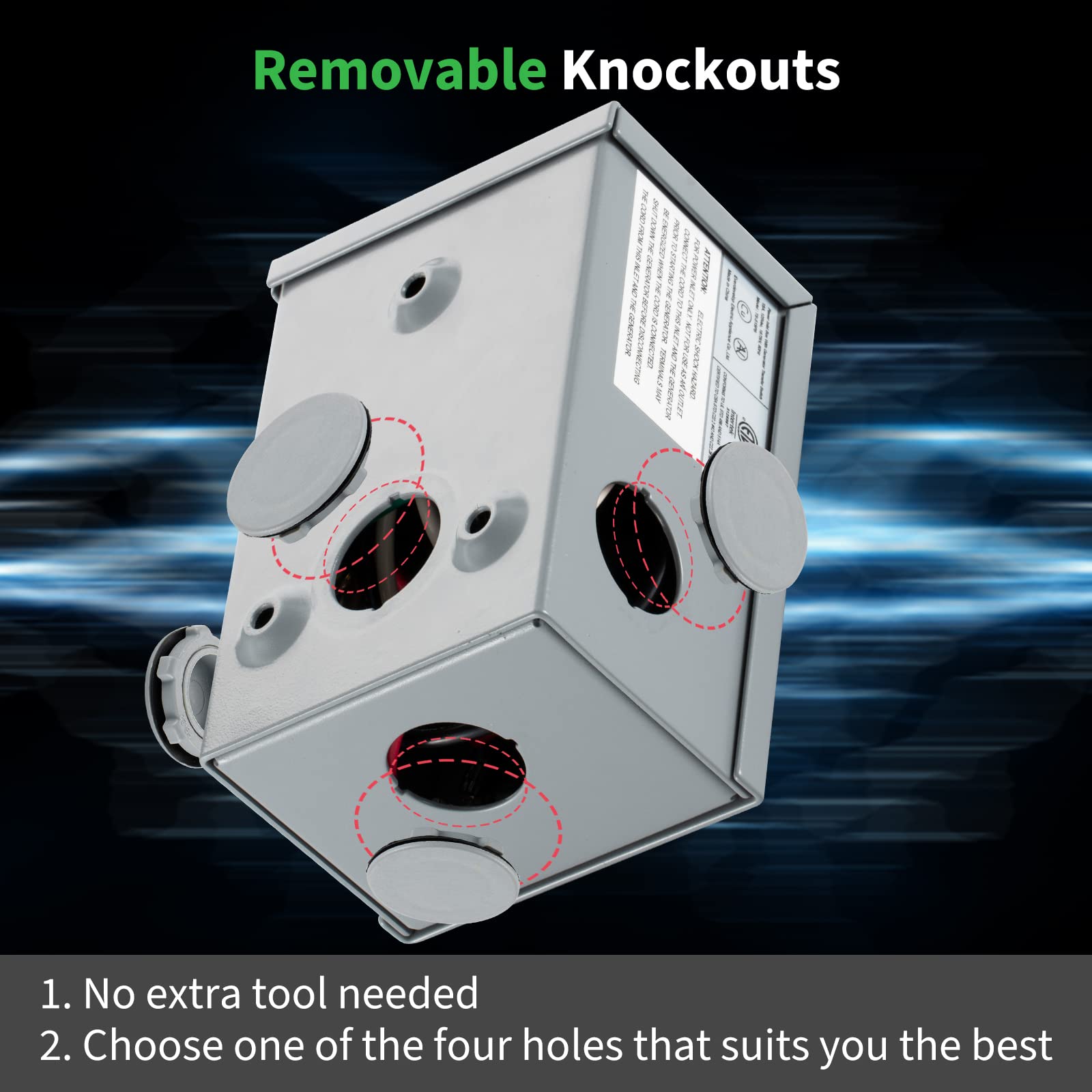 BOYISEN weatherproof cover open, protects connections from rain and corrosion