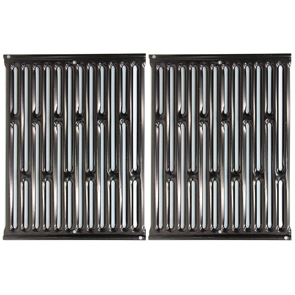 BoyoTec 7523 front view showing two porcelain-enameled grates and fit