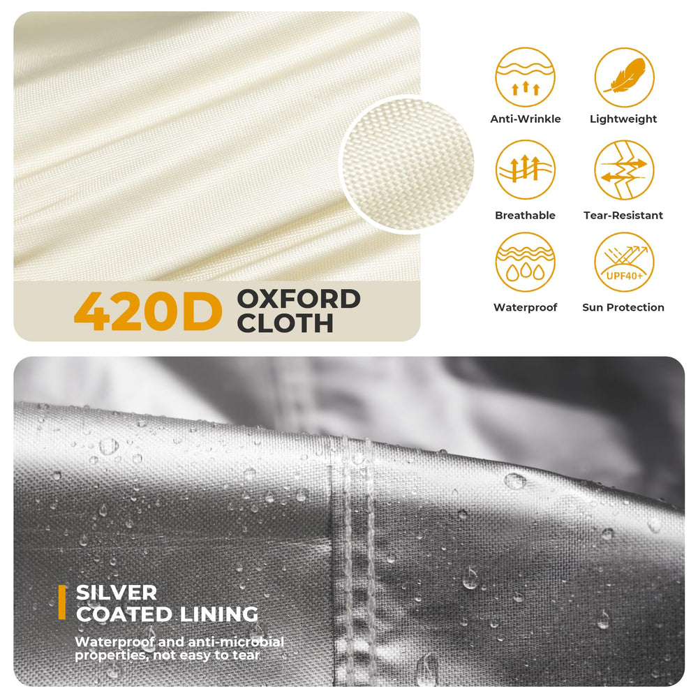 boyspringg fabric close-up of 420D texture for long-lasting durability
