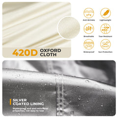 boyspringg fabric close-up of 420D texture for long-lasting durability