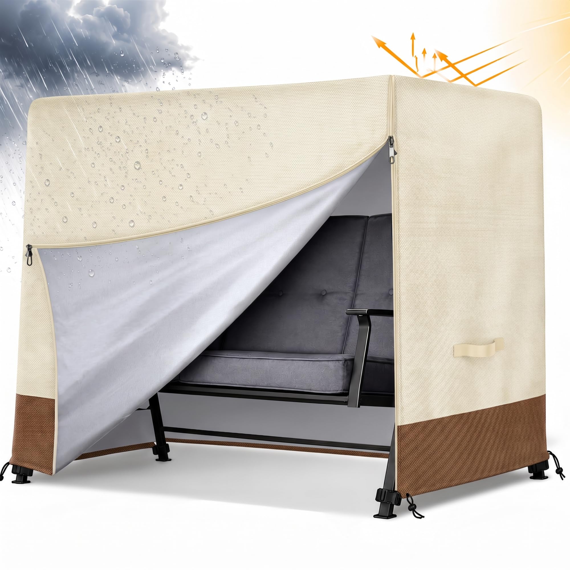 boyspringg front coverage showing full protective fit and weather defense