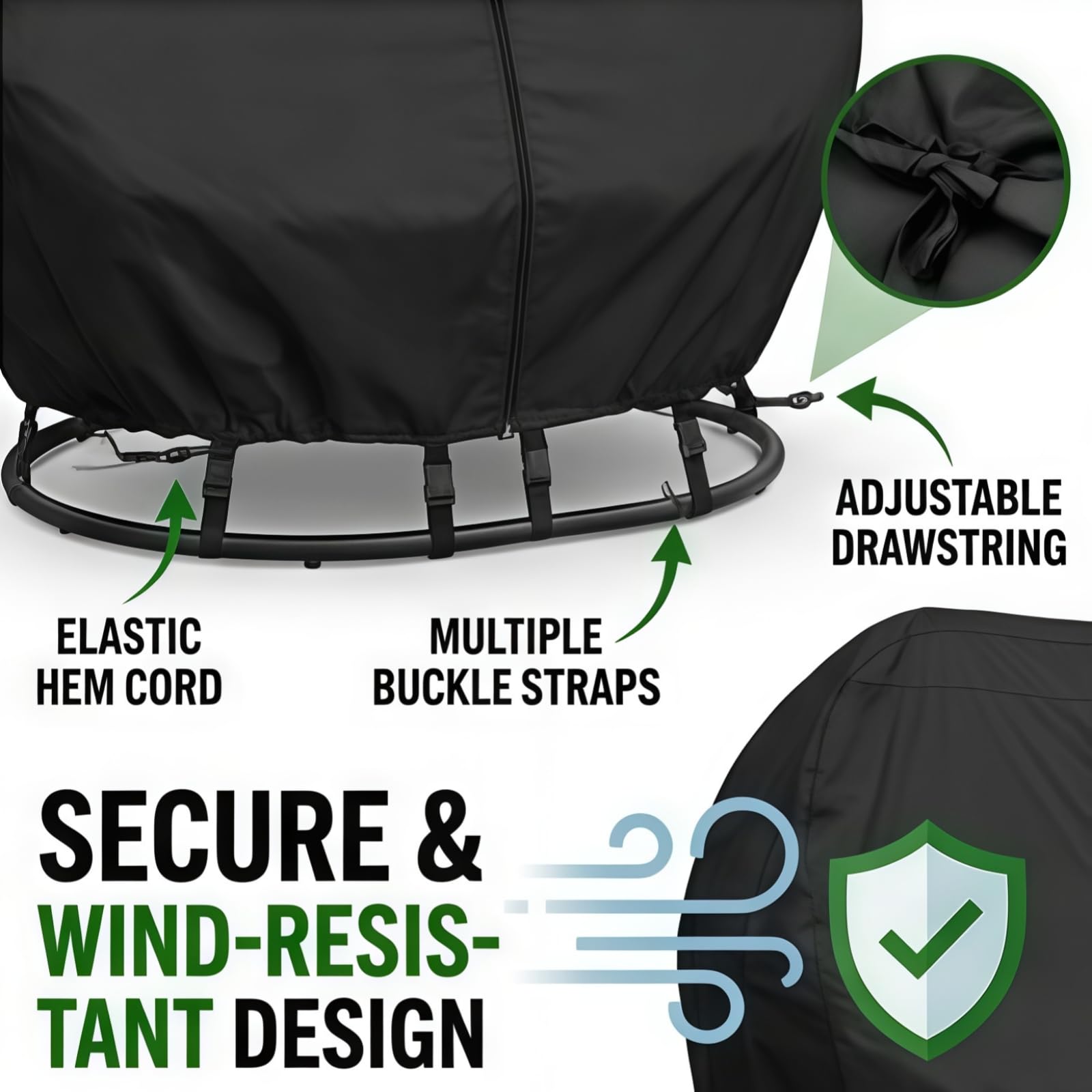 boyspringg compact folded in storage bag, saves space when stored