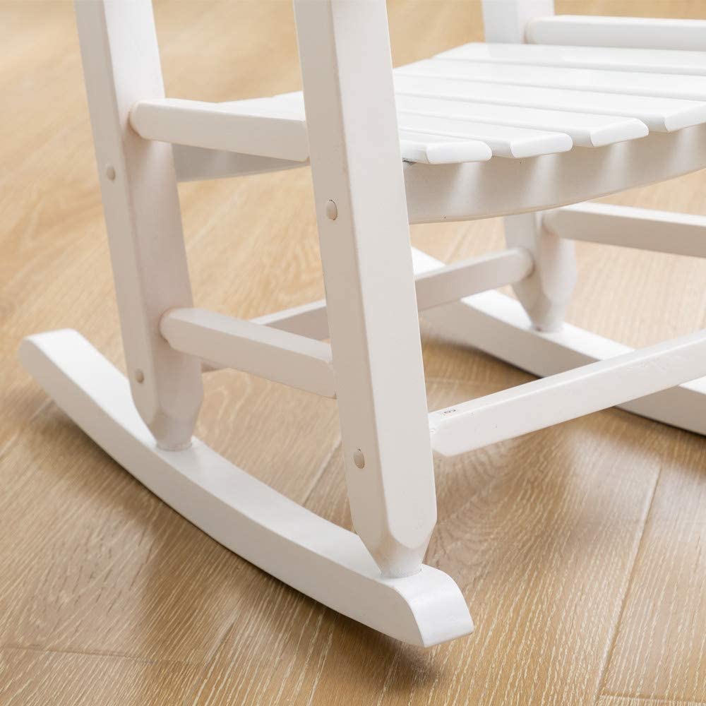 BplusZ assembled rocker on porch showcasing indoor-outdoor versatility