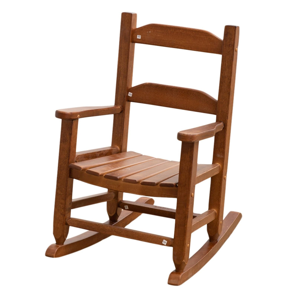 BplusZ front view of toddler rocking chair showing sturdy frame and classic look