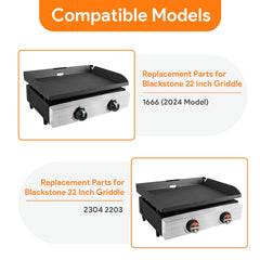BQMAX 600D polyester cover fully fitted over Blackstone 22" griddle providing weather protection