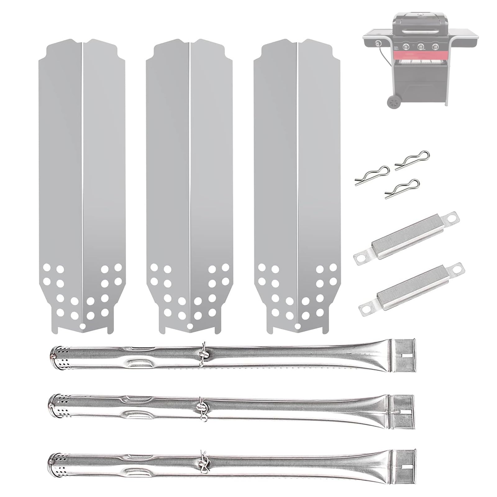 BQMAX front packaging of Charbroil replacement kit showing contents and fit benefits