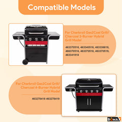 BQMAX heat tent close-up porcelain finish protects burners and evens heat distribution