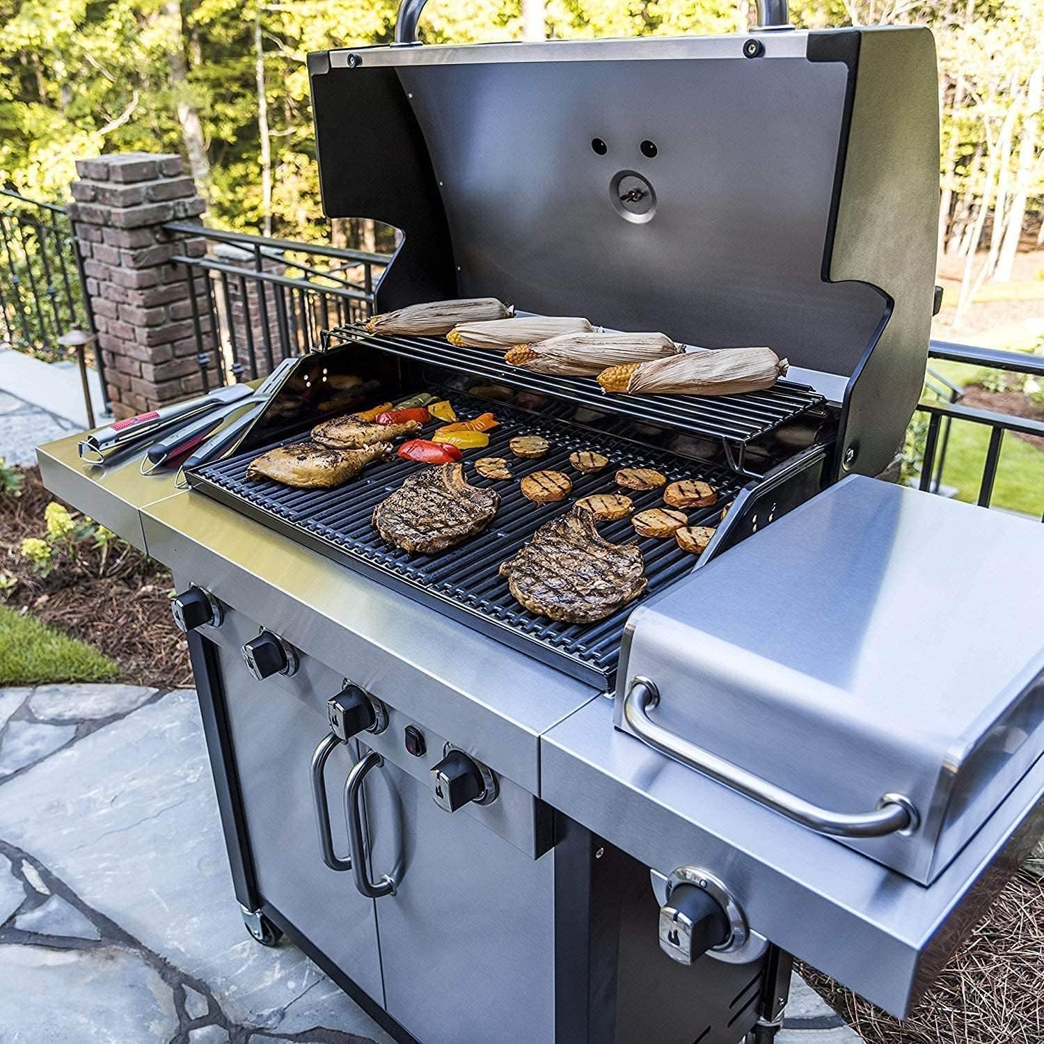 BQMAX lifestyle backyard scene showing kit improving grill results and outdoor cooking enjoyment