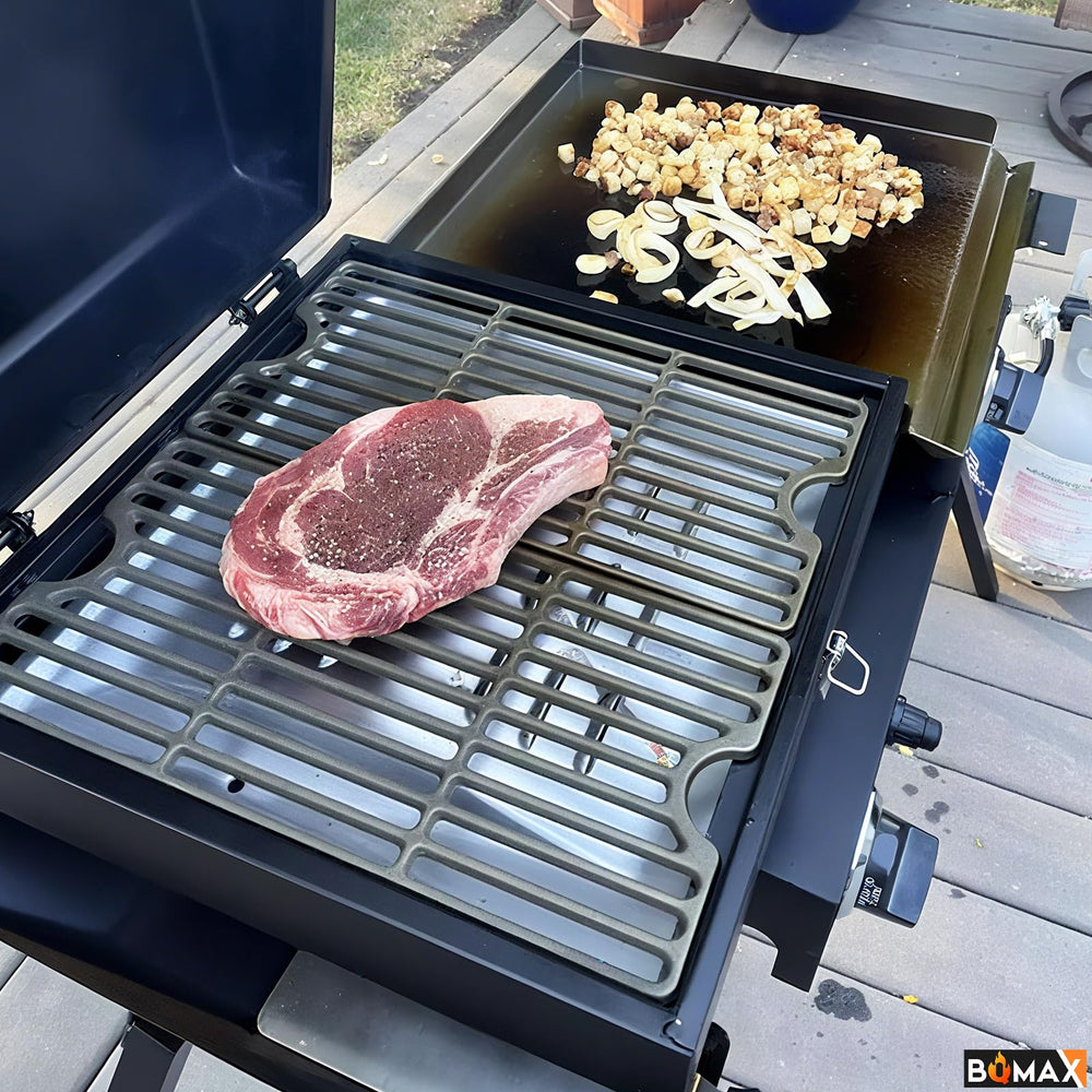 BQMAX in outdoor cooking setup showing improved cooking results and protection