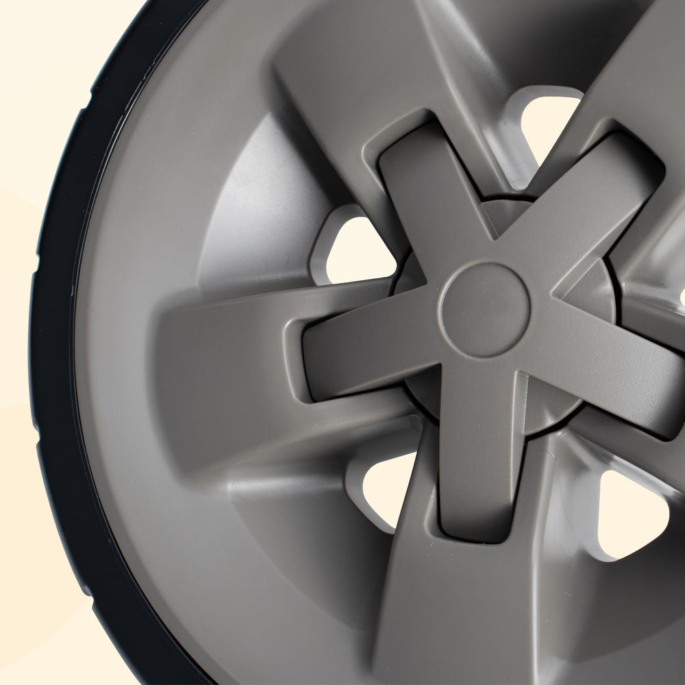 BQMAX view of axle mount and hub detail showing secure attachment for stable use