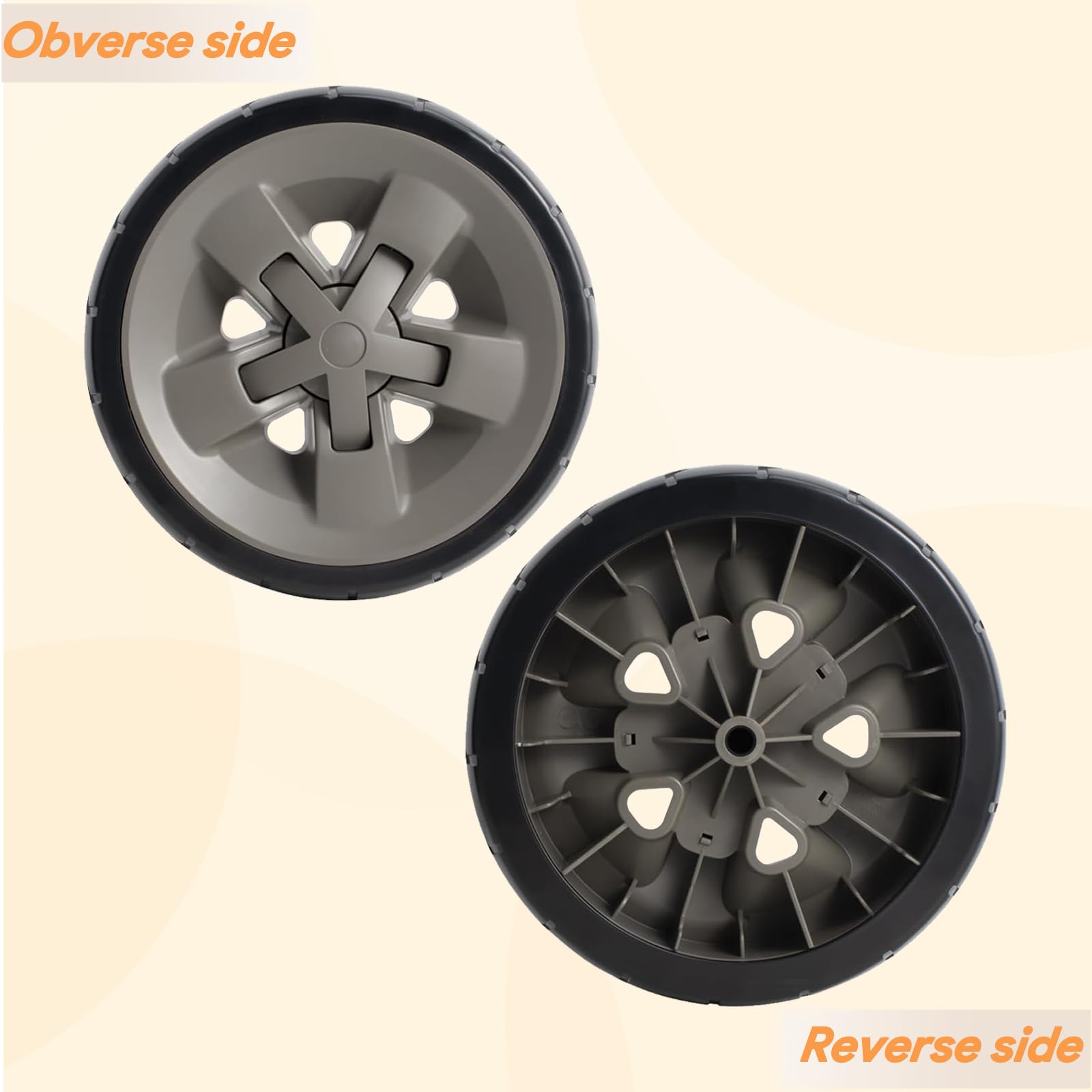 BQMAX wheel next to ruler showing 8-inch diameter for precise fit confirmation