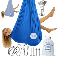 Bradoro front view sensory swing showing cocoon comfort and durable build