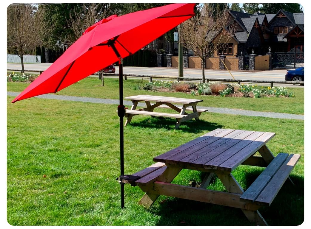 BRANDREW INNOVATIONS black powder-coat texture resisting outdoor wear and blending with decor
