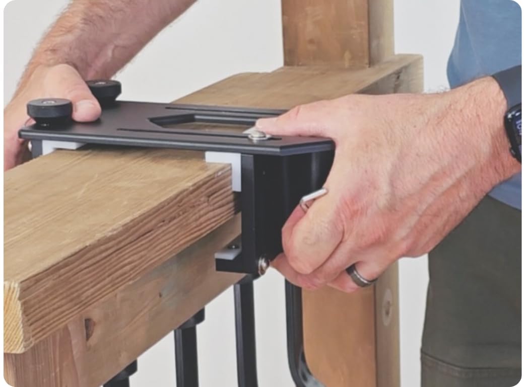 BRANDREW INNOVATIONS rubberized contact pads protecting railing finish and reducing slip