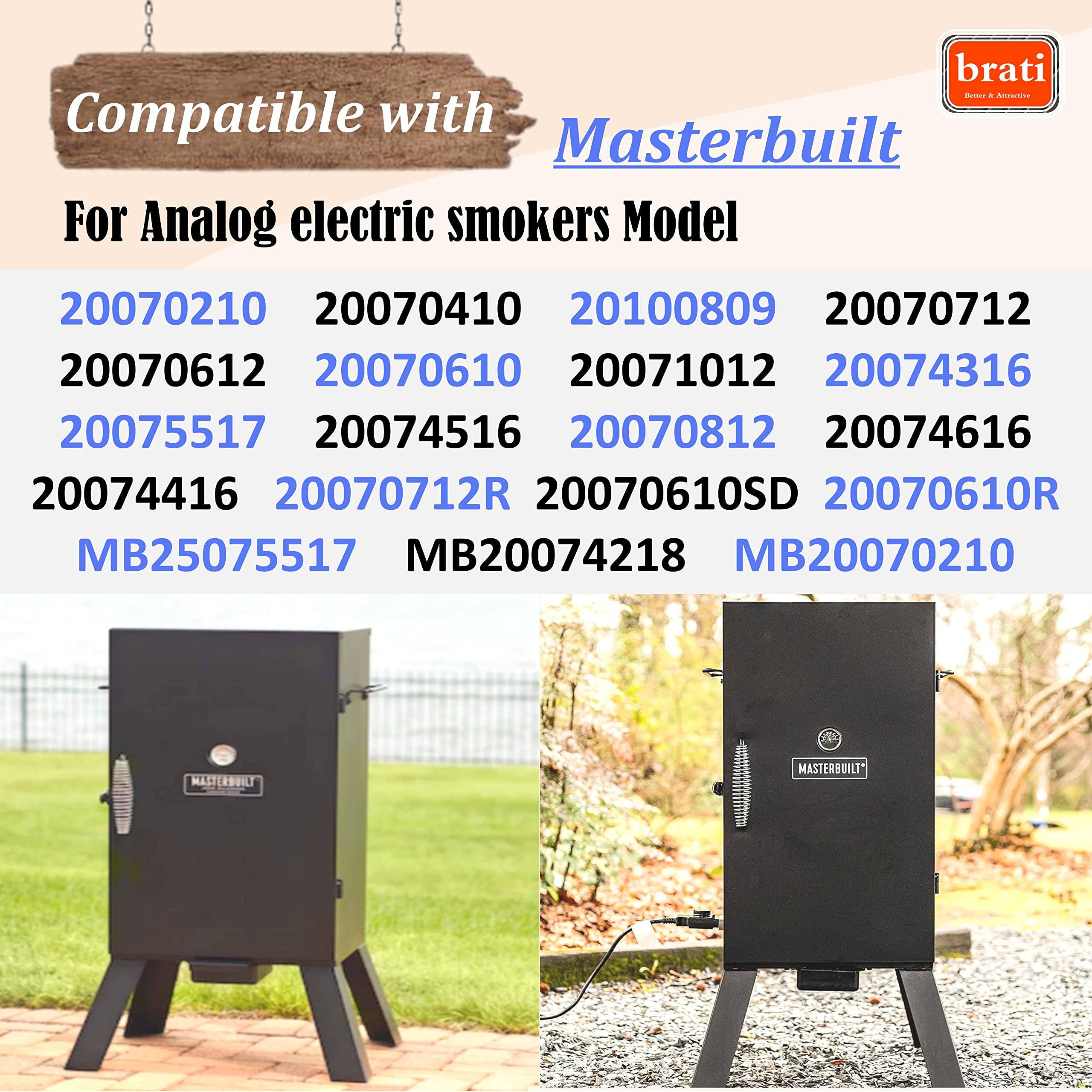 brati heating element installed inside Masterbuilt smoker, demonstrates proper fit and function