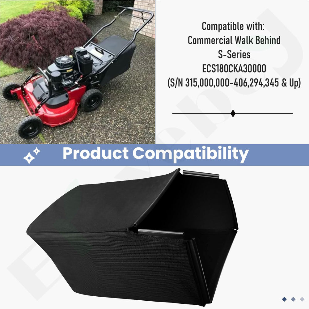 Braveboy bag filled with clippings demonstrating roomy capacity and practical use