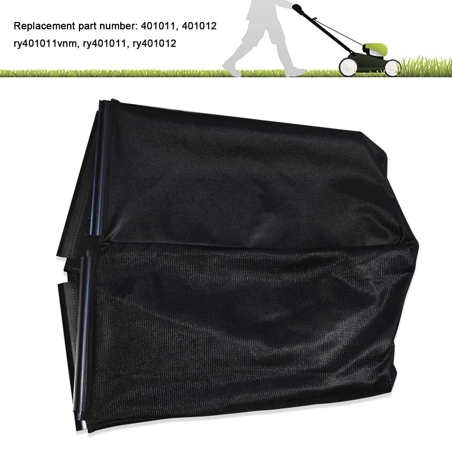 Braveboy bag mounted on Ryobi mower demonstrating proper compatibility