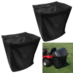 Braveboy front view grass bag showing full opening and easy fit benefit
