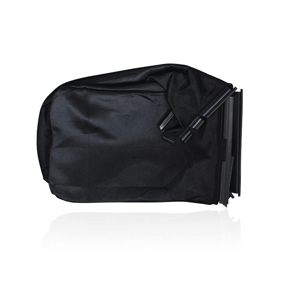 Braveboy front view of replacement grass bag showing fit and opening benefit