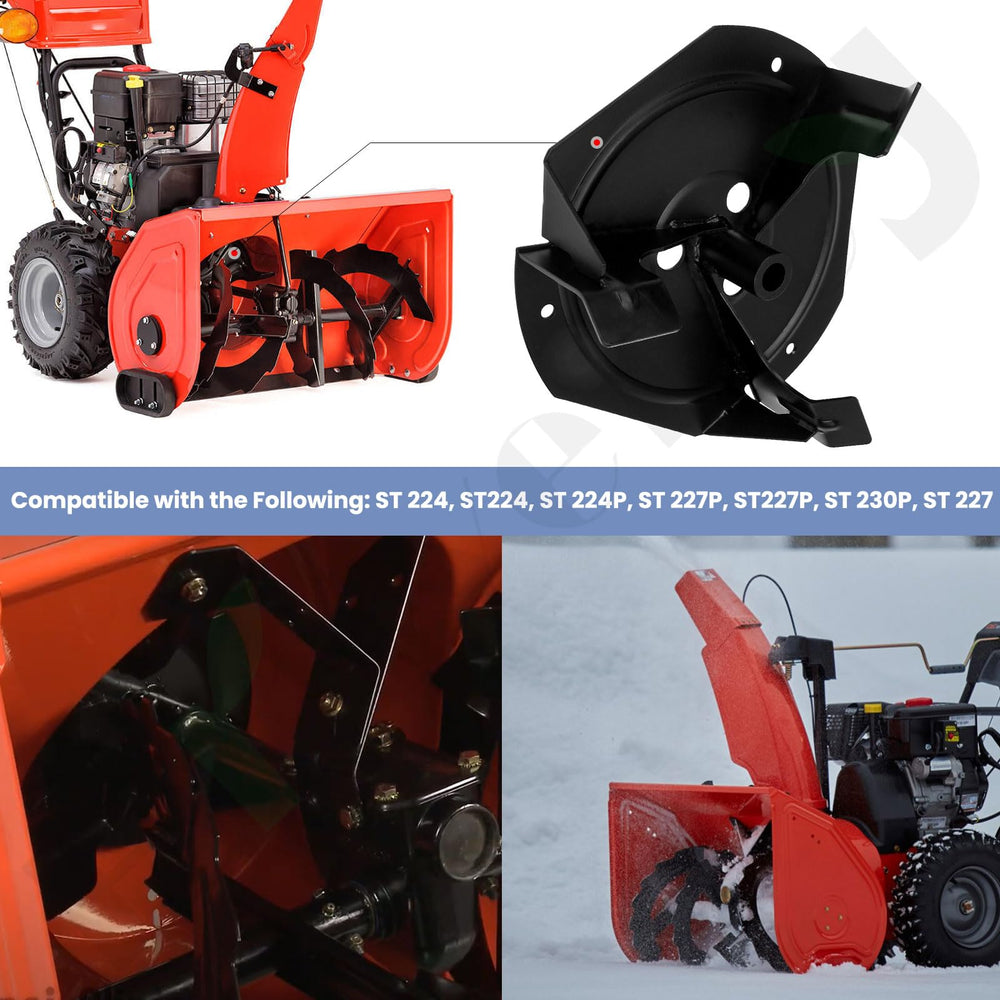 Braveboy impeller side profile illustrating blade geometry benefit efficient snow discharge