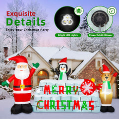 BRDJade Merry Christmas banner with integrated LEDs providing clear night visibility