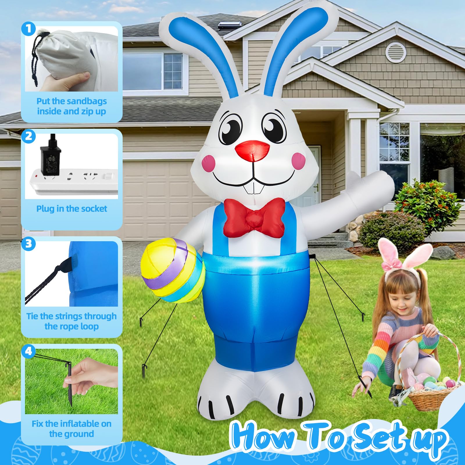 BRDJade inflatable next to front door showing true six-foot scale